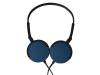 Maxell Super Slim Headphones MXH-HP200 with In-Line Microphone Blue 30371900CN